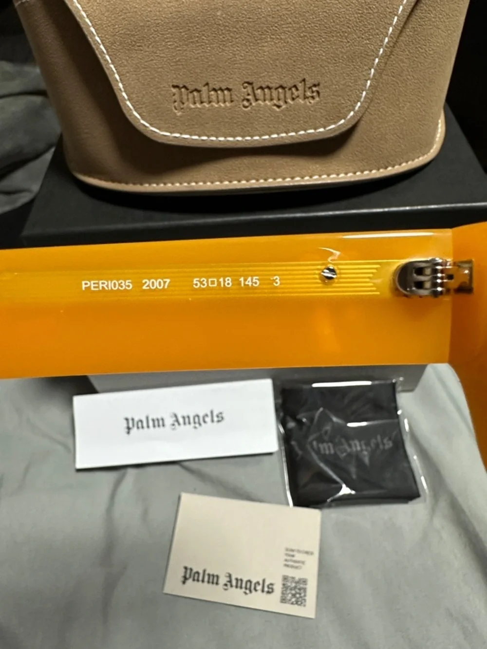 Palm Angels Sutter Sunglasses Nectarine Orange Dark Grey PERI035